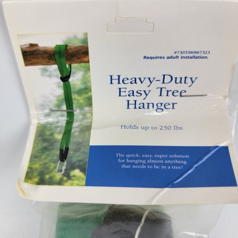 Hearthsong 2 Pack Heavy Duty Easy Tree Hanger Perfect For Hammocks & Tire Swings - Picture 2 of 4